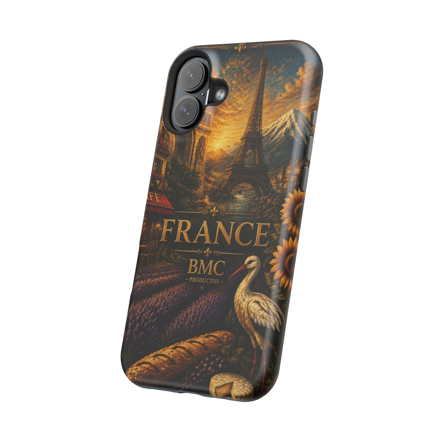 "Funda Magnética Reforzada Francia: Romance bajo la Luna 🌙🗼✨"