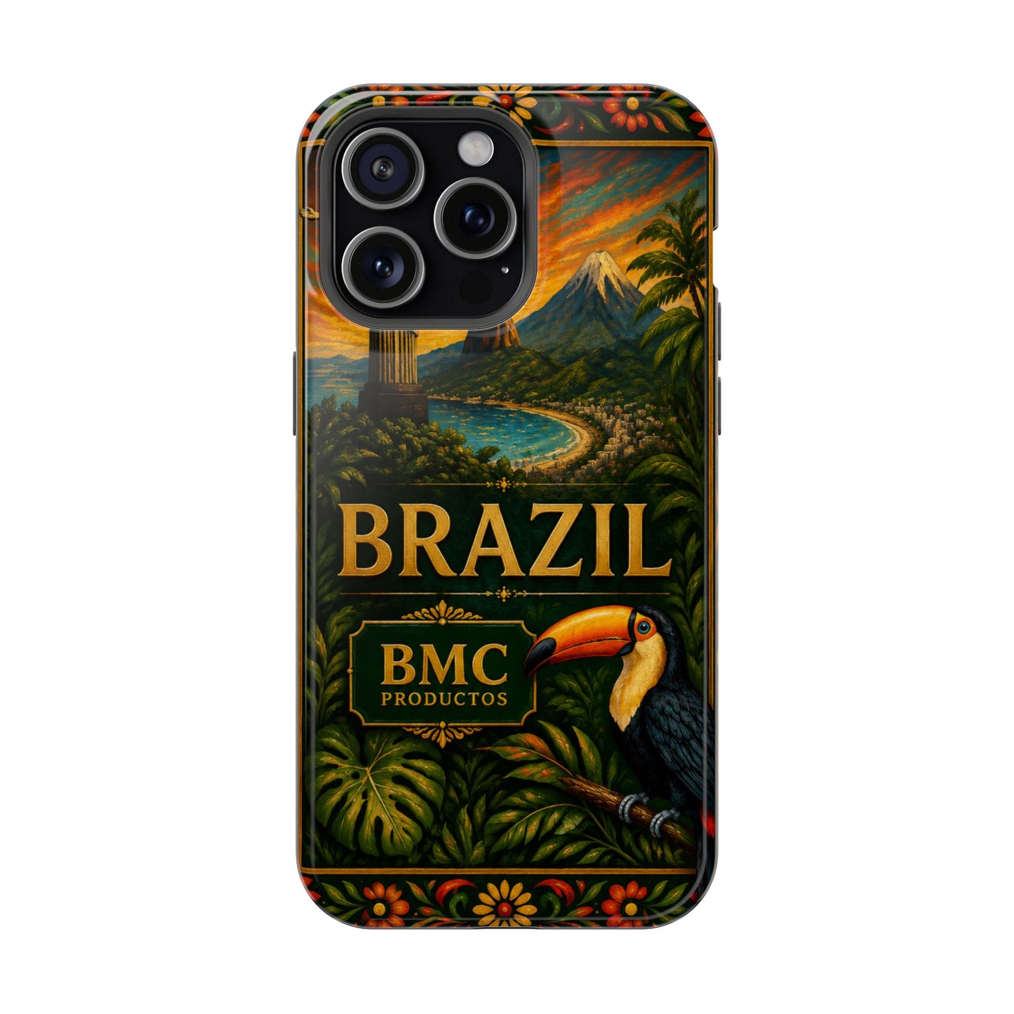 "Funda Magnética Reforzada Magnética Reforzada Brasil: Ritmo, Naturaleza y Alegría Infinita 🎶🌴🏖️"