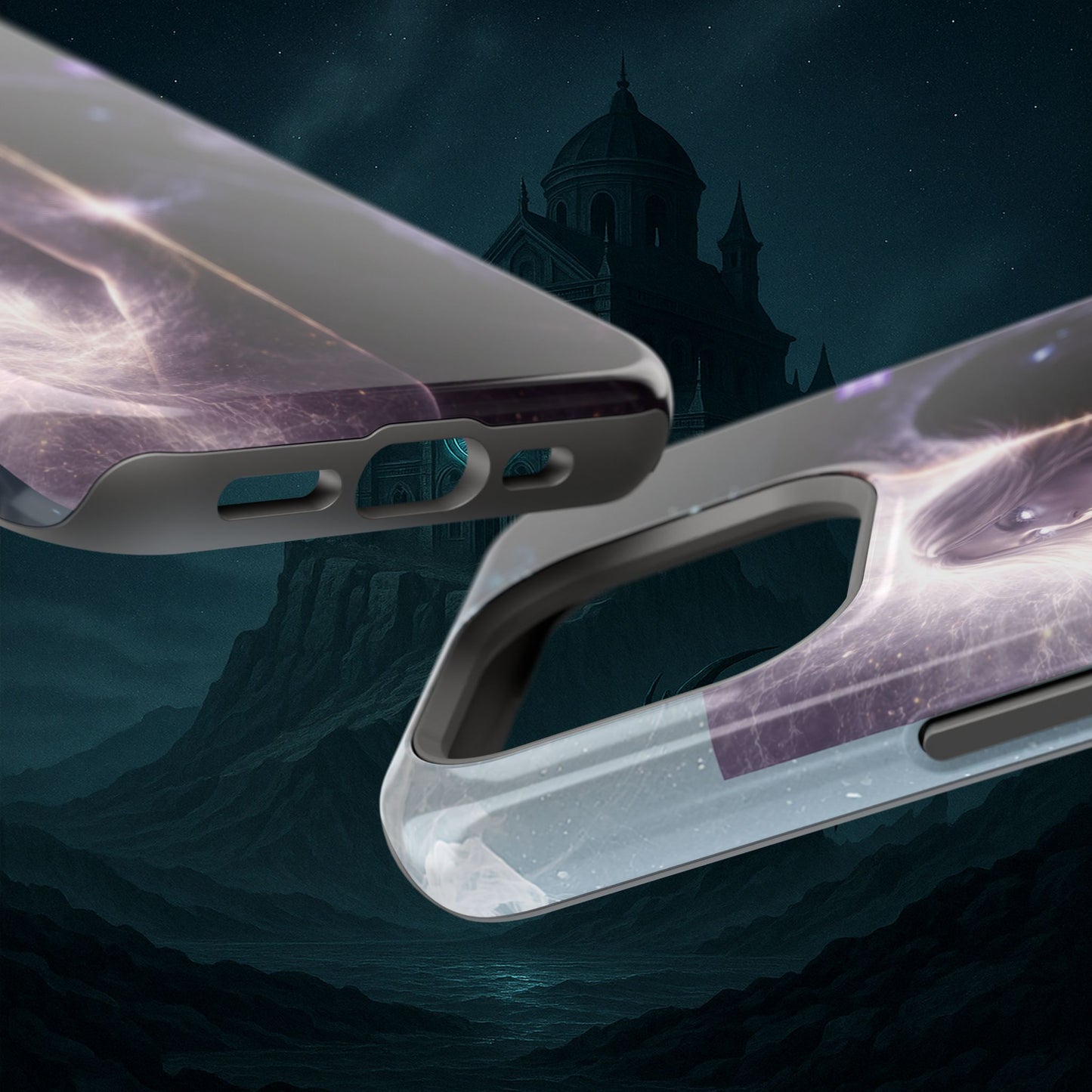 "Funda Magnética Reforzada♊ Géminis — Reflejo del alma dividida"