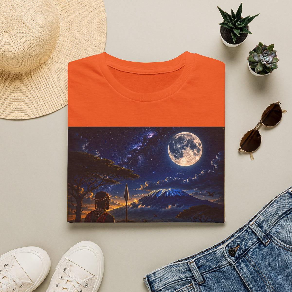 "Camiseta Kenia: Aventura Salvaje y Tierra de Horizontes Infinitos 🦁🌄🏕️"