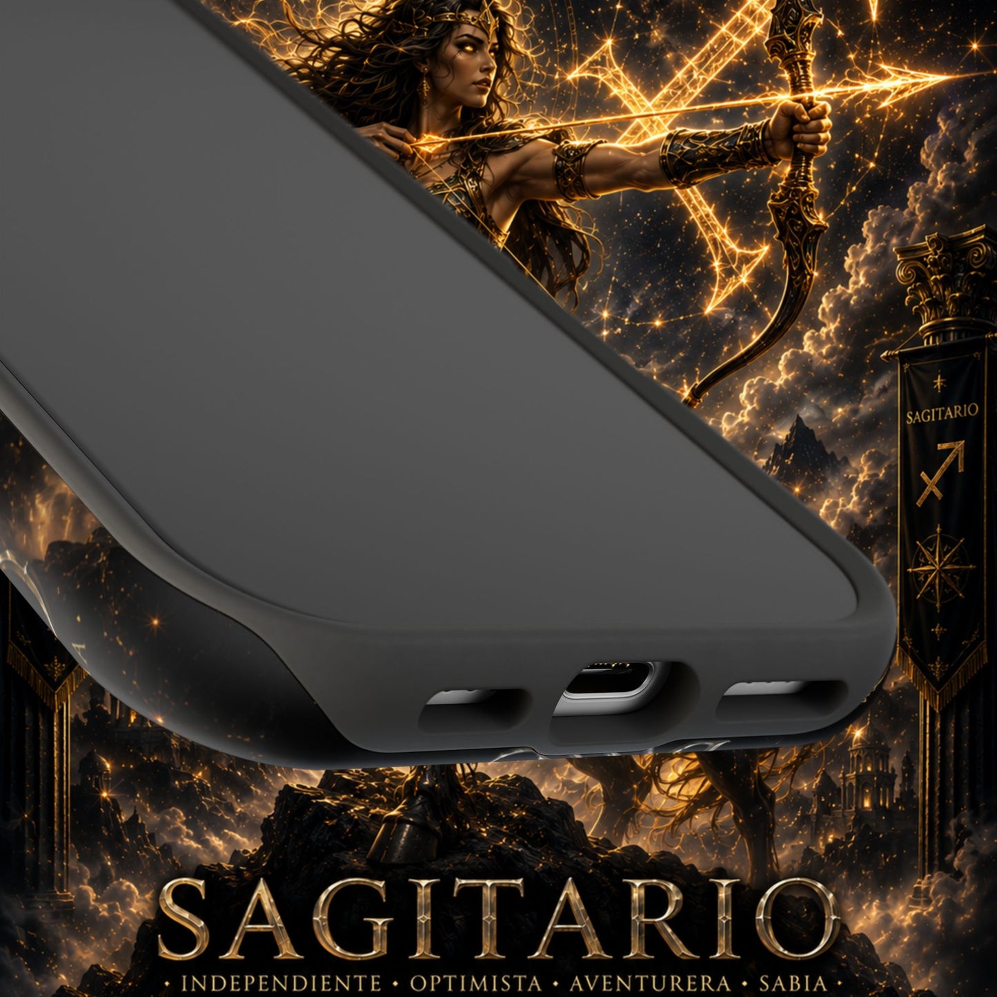 "Funda Magnética Reforzada Sagitario M– La Cazadora del Horizonte"