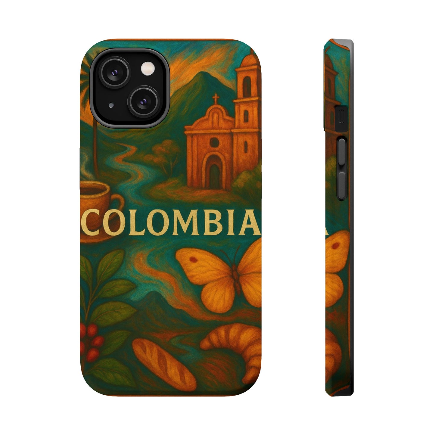 "Reinforced Magnetic Case Colombia: Magic of Colors, Coffee and Tradition ☕🎨🌄"