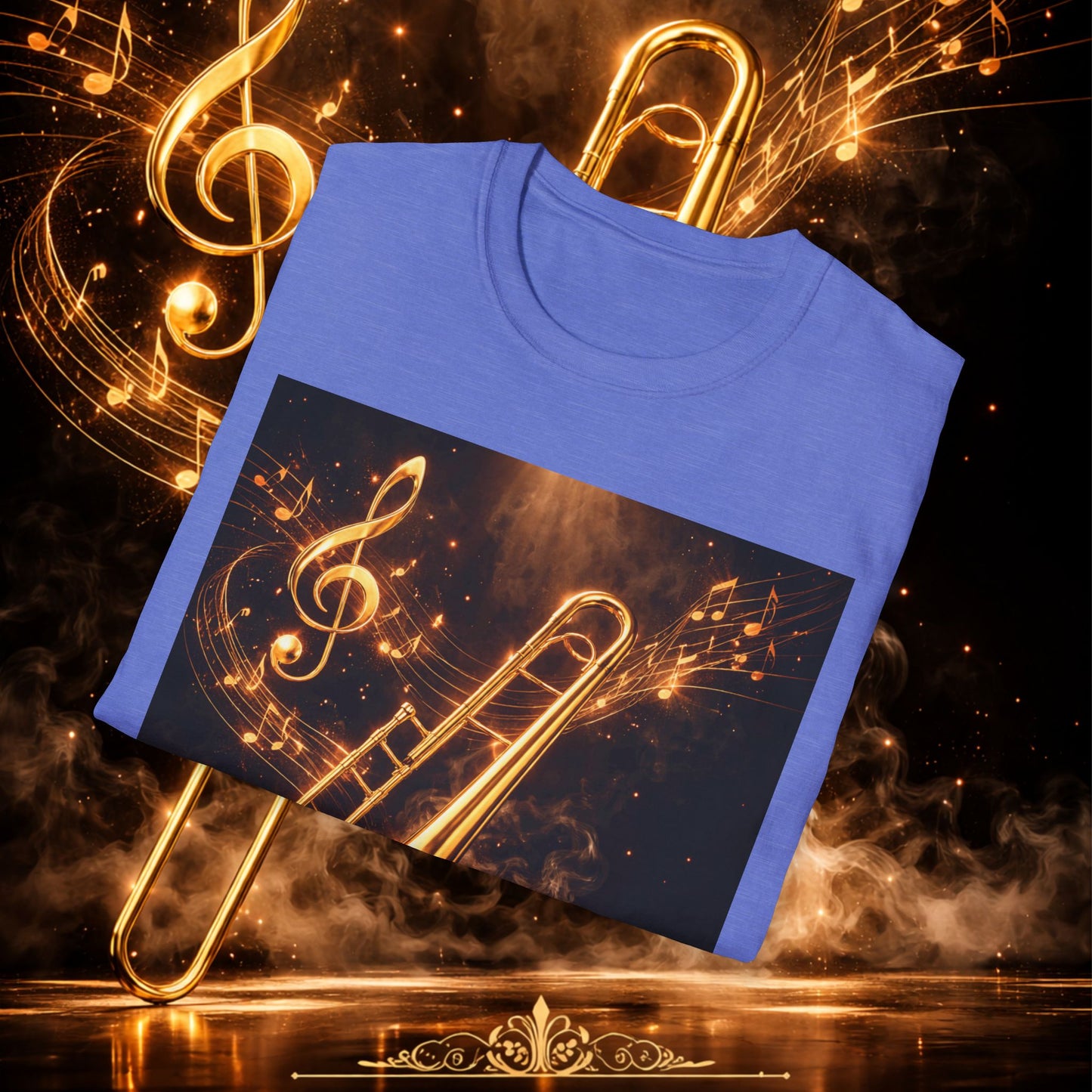 "Camiseta Trombón 🎷🔥No todos los fuegos hacen ruido… algunos tocan el alma.” 🔥🎷