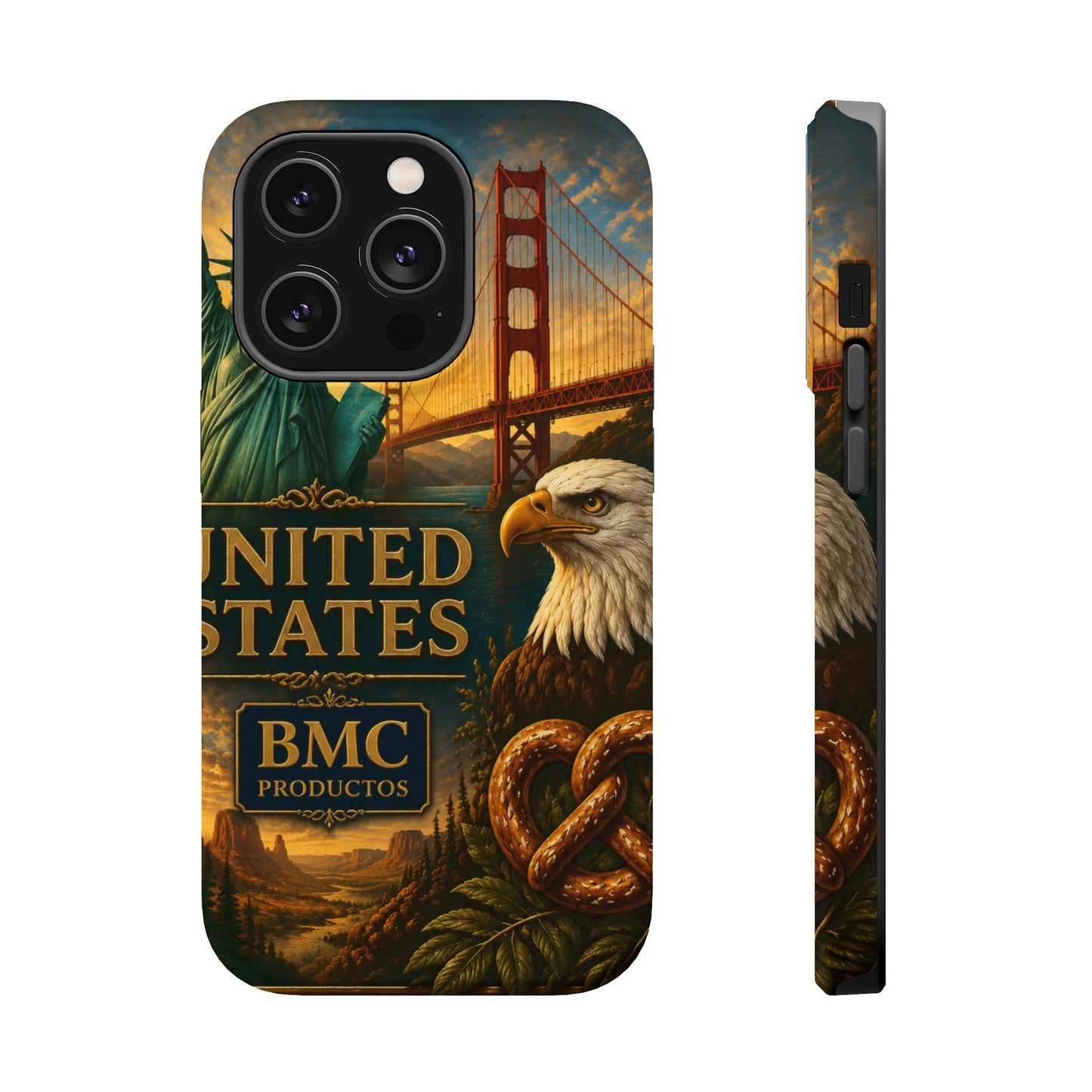"Funda Magnética Reforzada Estados Unidos: Sueños, Libertad y Grandes Horizontes 🗽🏜️🌆"