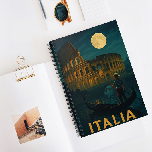 "libreta Italia: Arte, Pasión y Sabores Eternos 🎨🍝🏛️"
