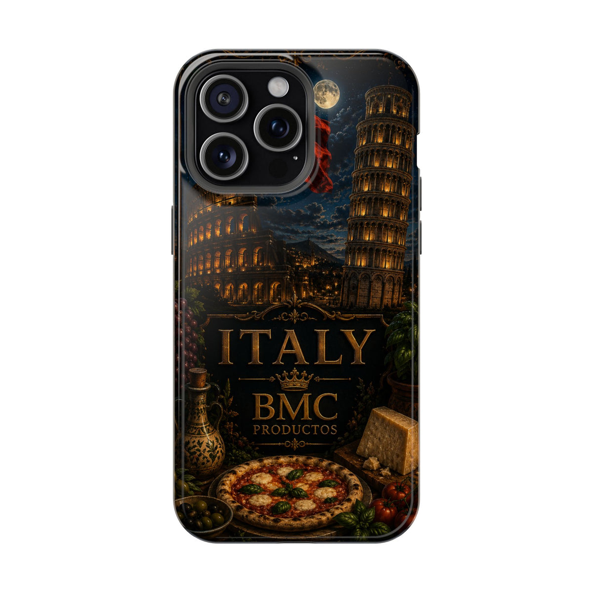 "Funda Magnética Reforzada Magnética Reforzada Italia: Arte, Pasión y Sabores Eternos 🎨🍝🏛️"