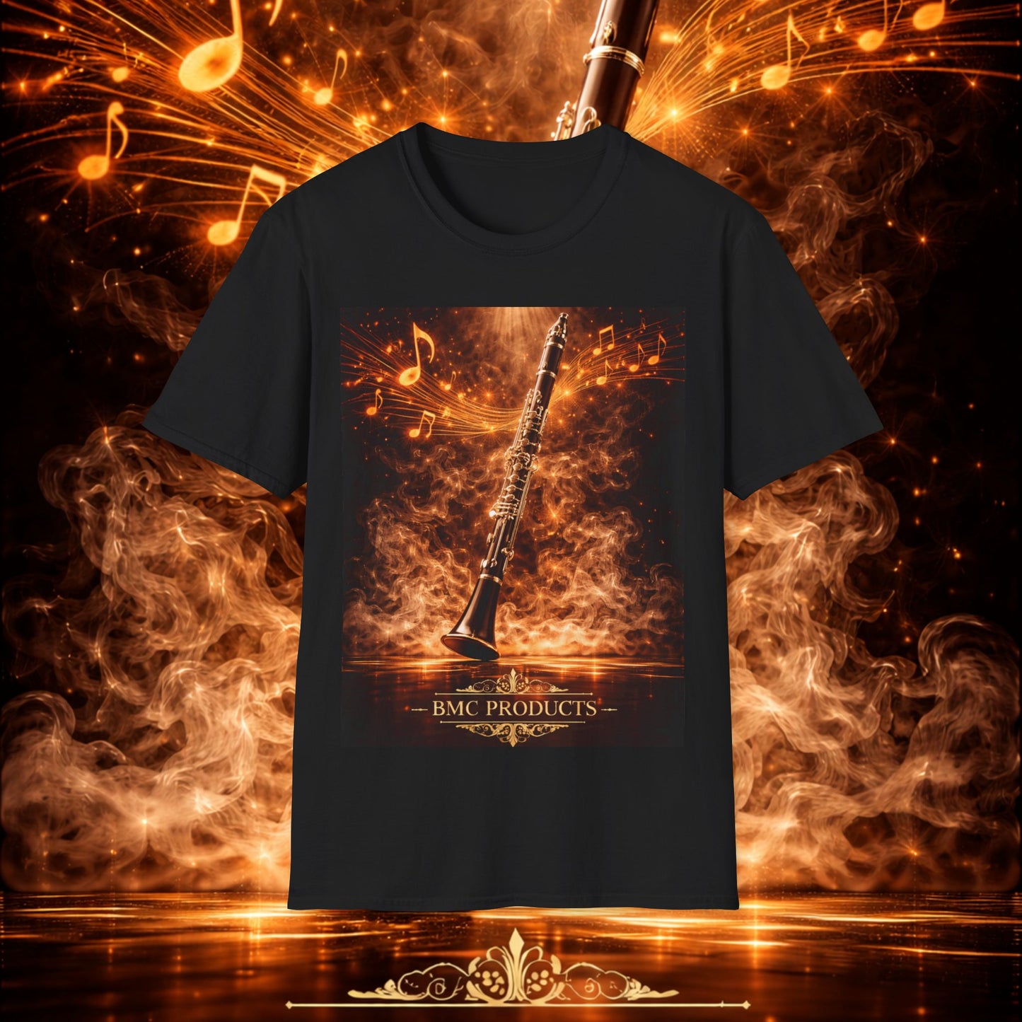 "Camiseta clarinete🎵🔥 El sonido del alma no grita… arde.” 🔥🎵