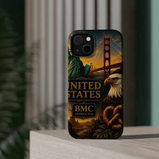 "Funda Magnética Reforzada Estados Unidos: Sueños, Libertad y Grandes Horizontes 🗽🏜️🌆"
