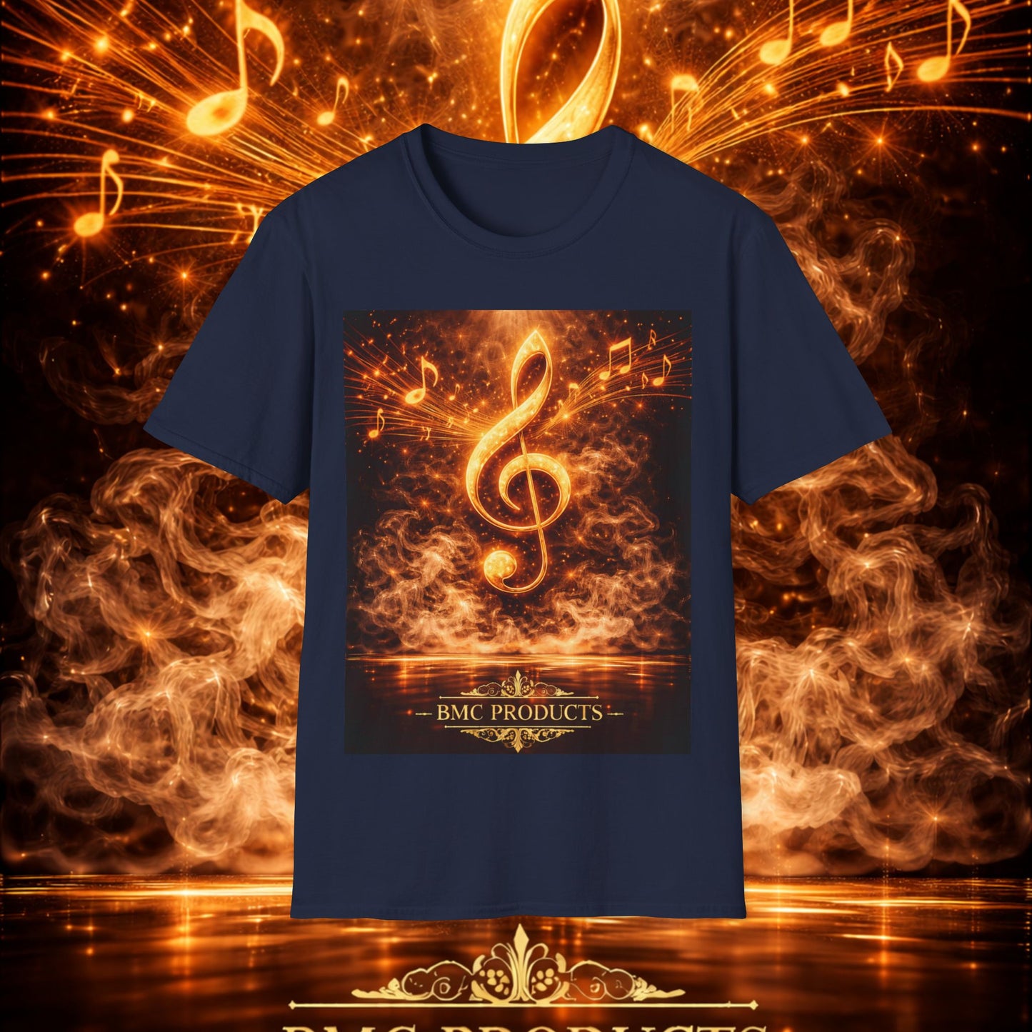 "Camiseta clave de sol 🎼🔥 “Donde nace una nota… nace una llama.” 🔥🎼