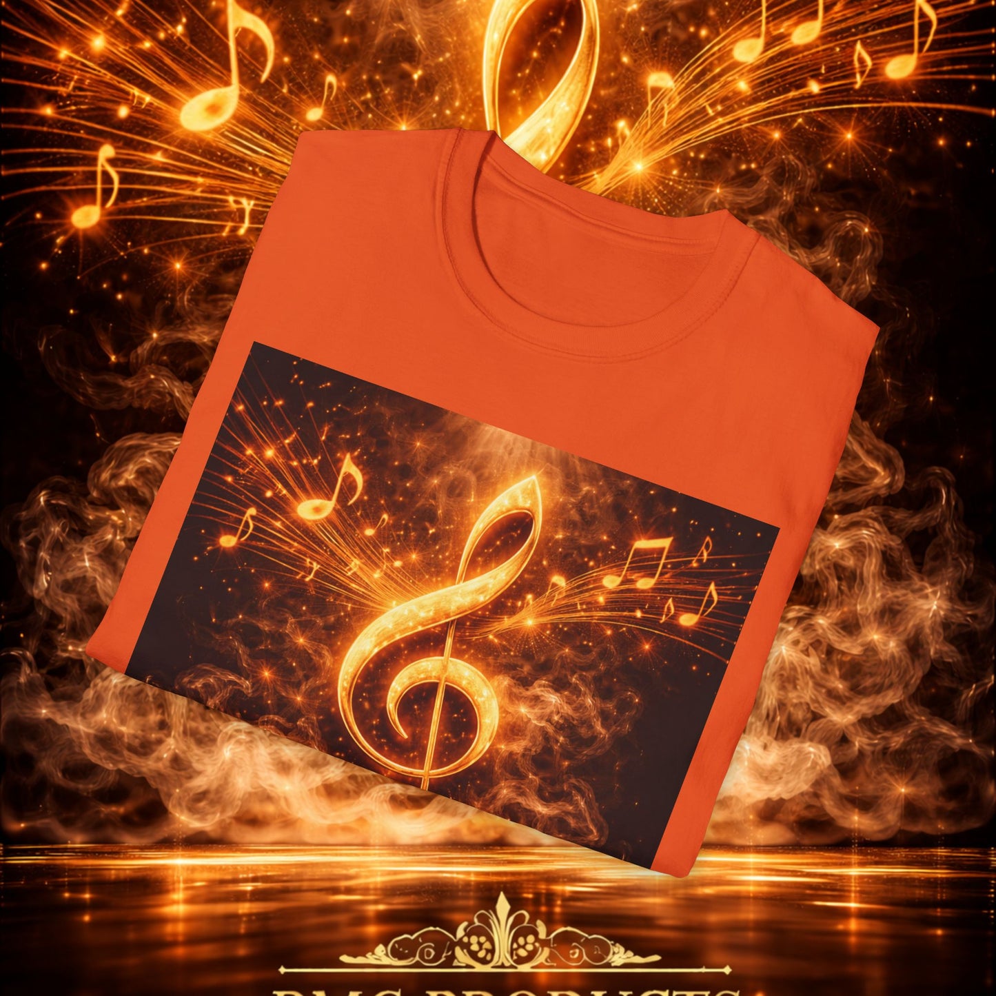 "Camiseta clave de sol 🎼🔥 “Donde nace una nota… nace una llama.” 🔥🎼