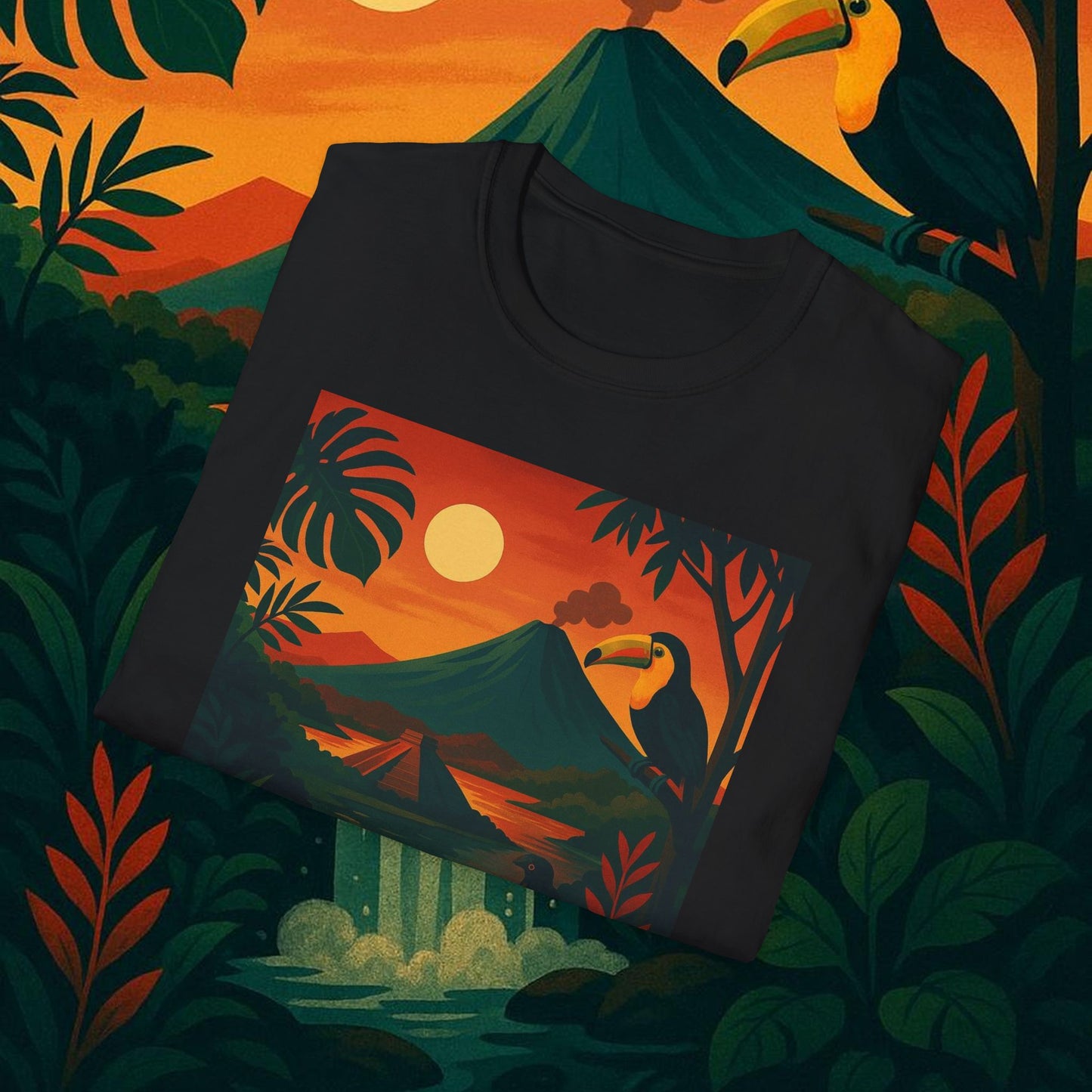"Camiseta   Costa Rica: Pura Vida entre Volcanes y Selvas 🌋🌴🦜"