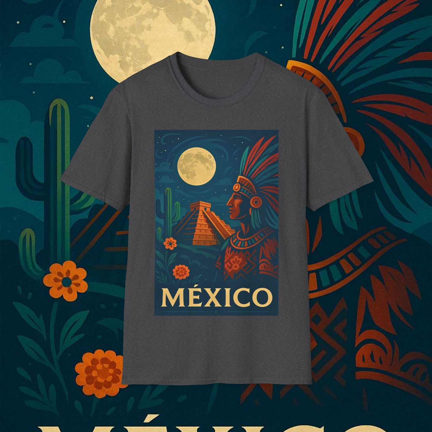 "Camiseta México: Tierra de Colores, Cultura y Corazón 🌵🎉🪅"