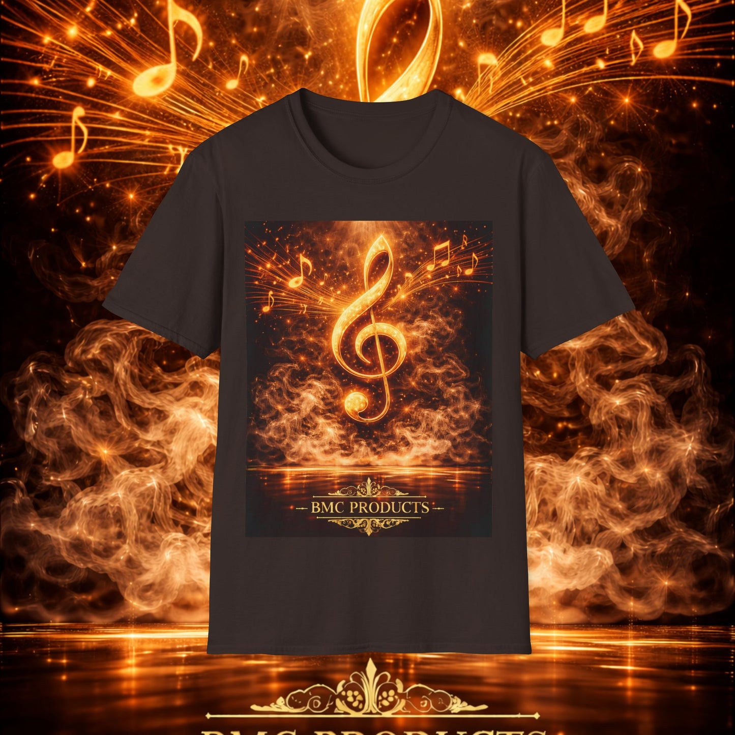 "Camiseta clave de sol 🎼🔥 “Donde nace una nota… nace una llama.” 🔥🎼