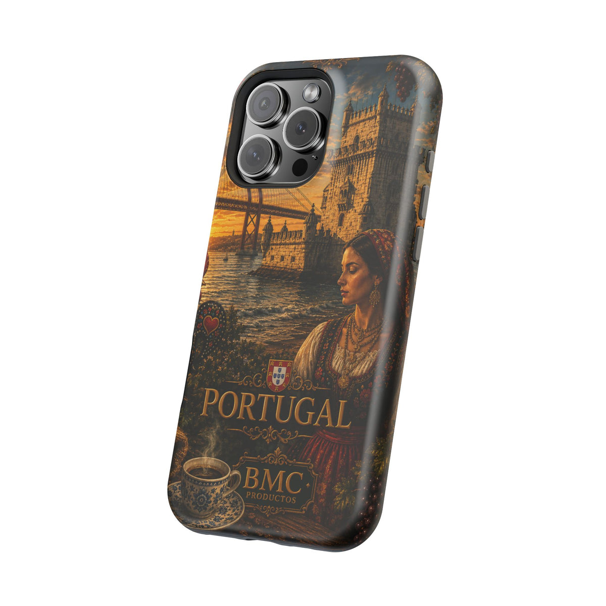 "Reinforced Magnetic Case Portugal: Atlantic Charm, Fados and Azulejos 🌊🎶🧿"