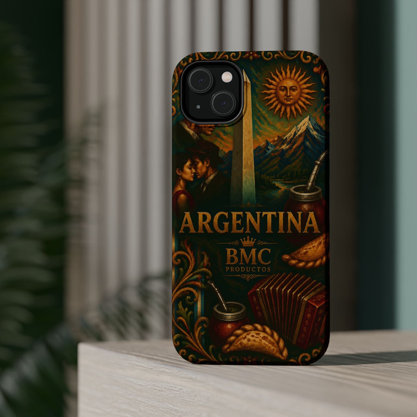 "Funda Magnética Reforzada Argentina: Pasión, Tradición y Tierra de Sueños🔥🏞️"