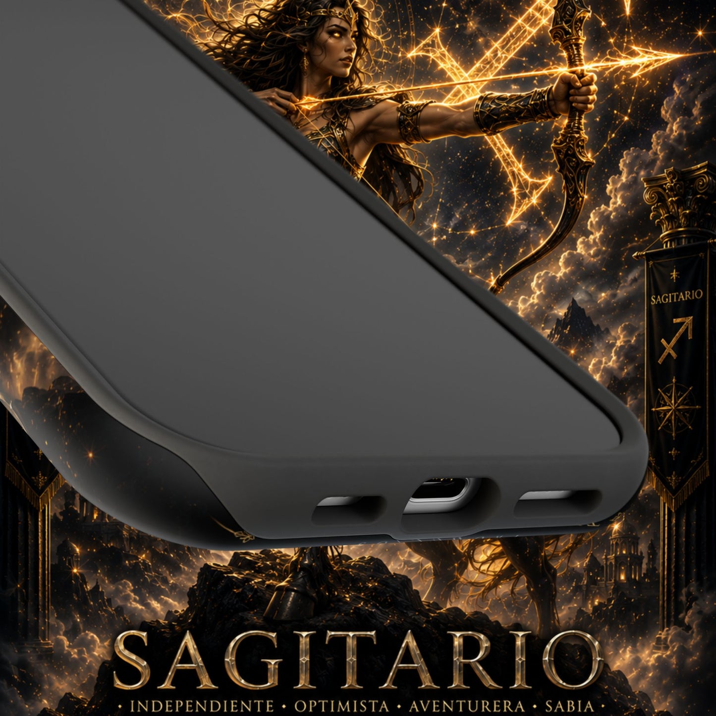 "Funda Magnética Reforzada Sagitario M– La Cazadora del Horizonte"