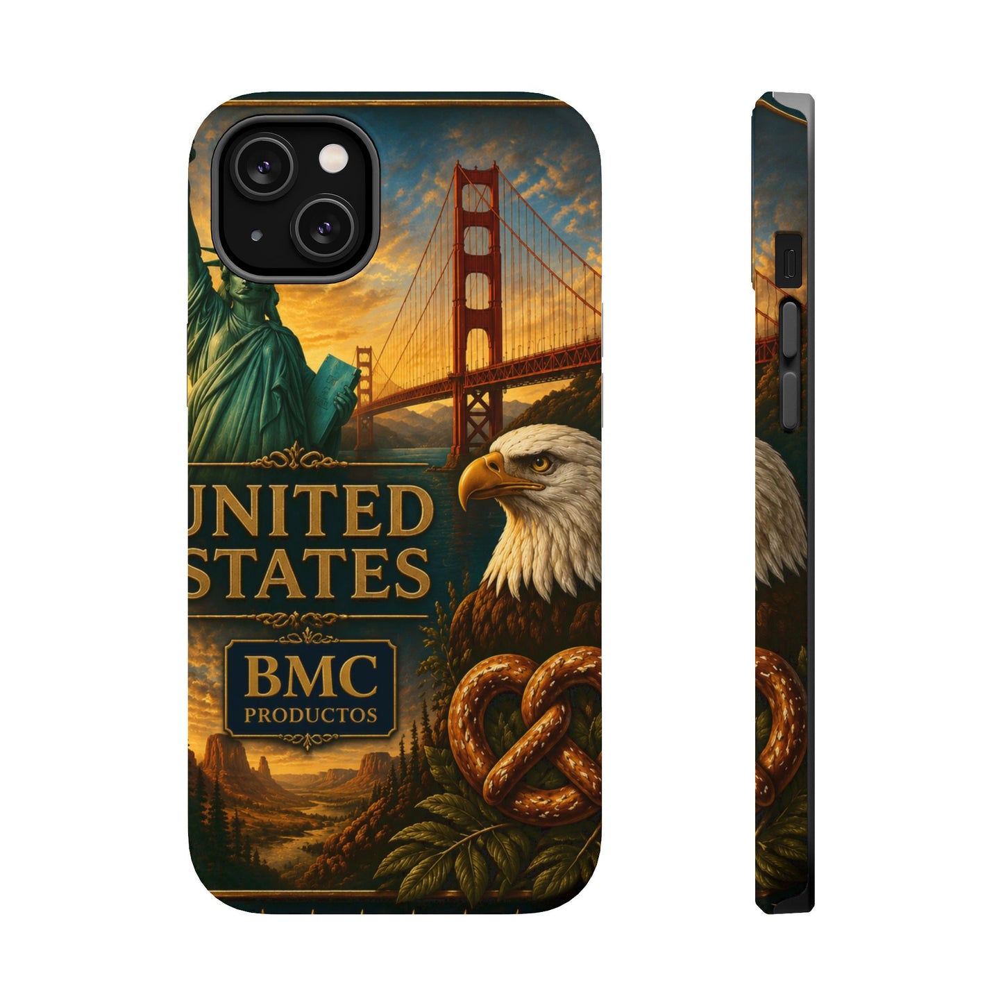 "Funda Magnética Reforzada Estados Unidos: Sueños, Libertad y Grandes Horizontes 🗽🏜️🌆"