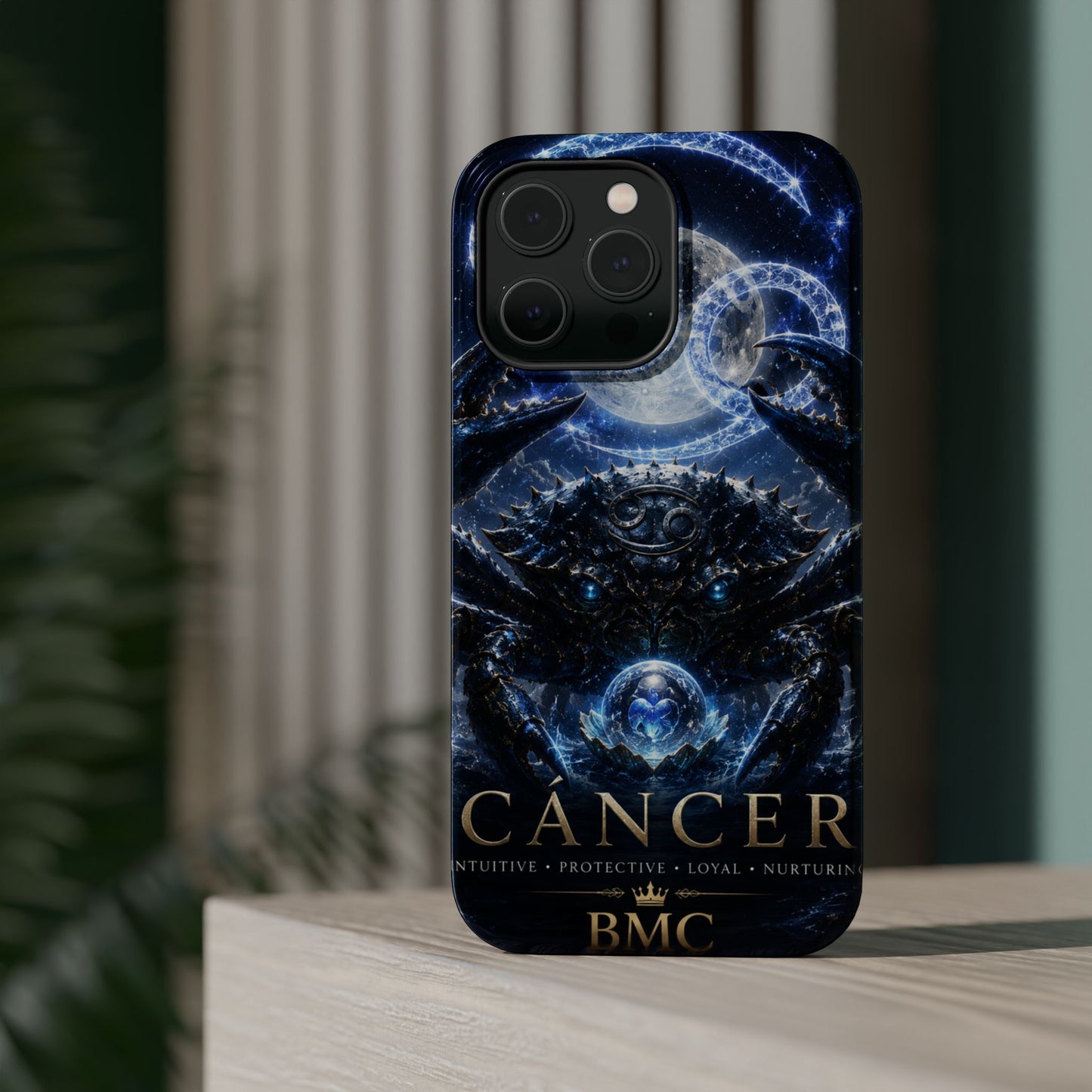 "Funda Magnética Reforzada ♋ Cáncer — Guardián de las profundidades""