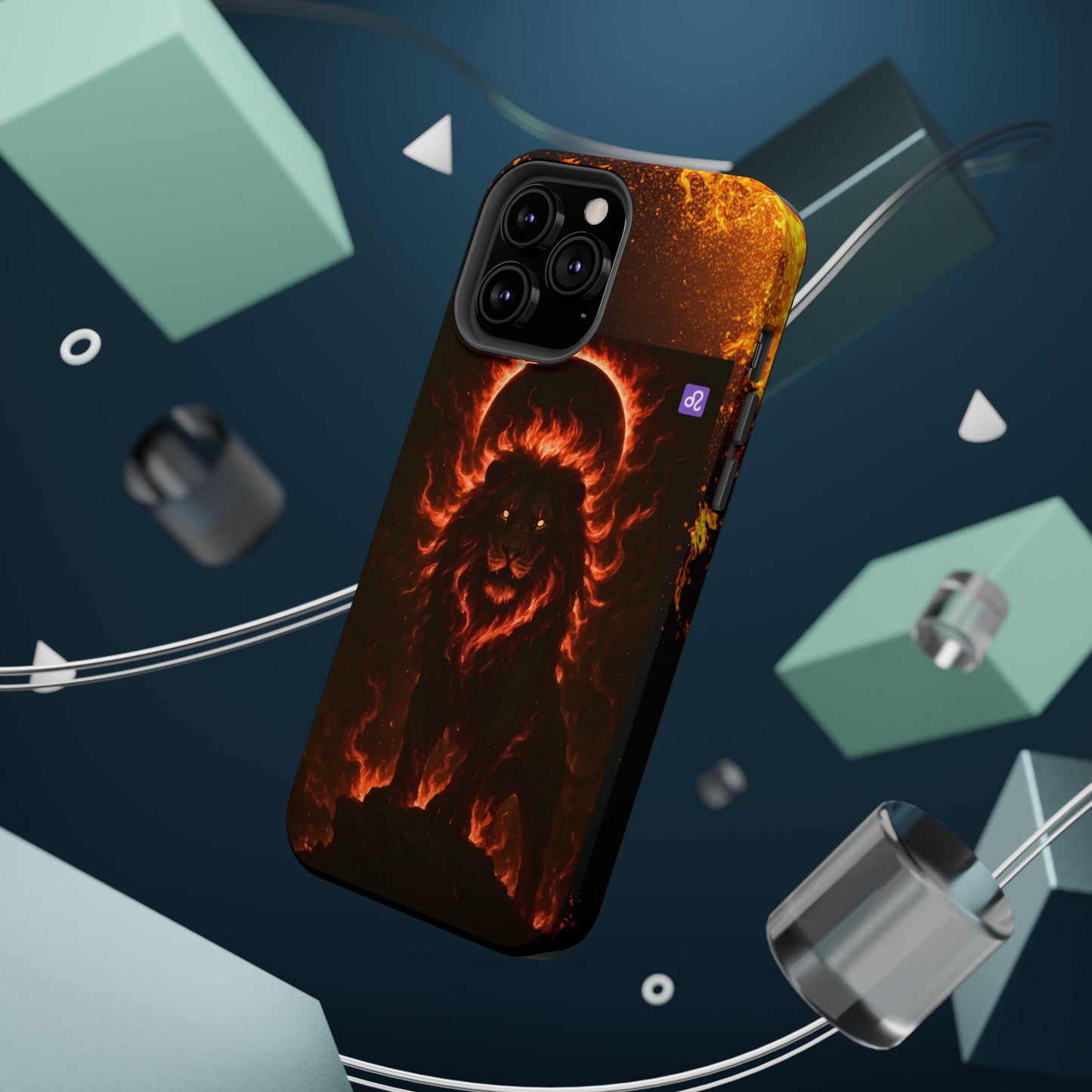 "Funda Magnética Reforzada ♌ Leo — Soberano del fuego eterno"