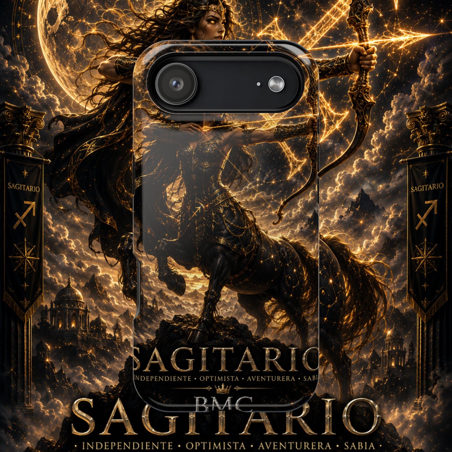 "Funda Magnética Reforzada Sagitario M– La Cazadora del Horizonte"