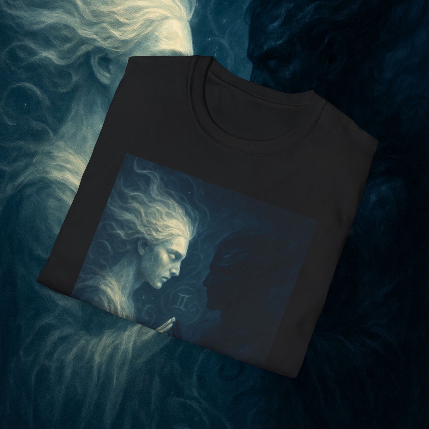 "Camiseta ♊ Géminis — Reflejo del alma dividida"