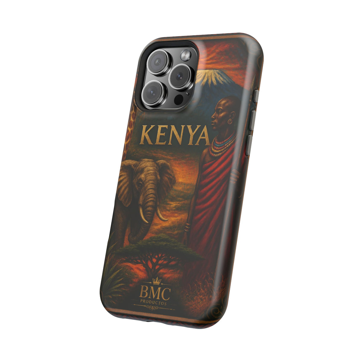 "Reinforced Magnetic Case Kenya: Wild Adventure and Land of Infinite Horizons 🦁🌄🏕️"