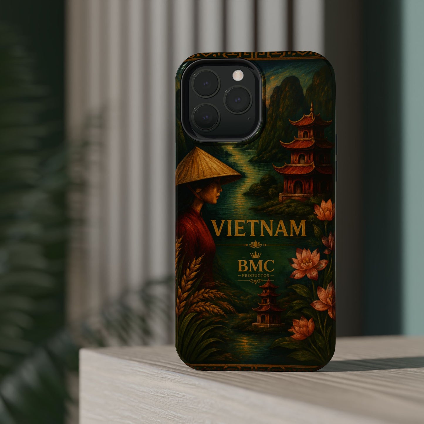 "Funda Magnética Reforzada Magnética Reforzada  Vietnam: Tradición, Naturaleza y Leyendas Ancestrales 🎋🏯🐉"