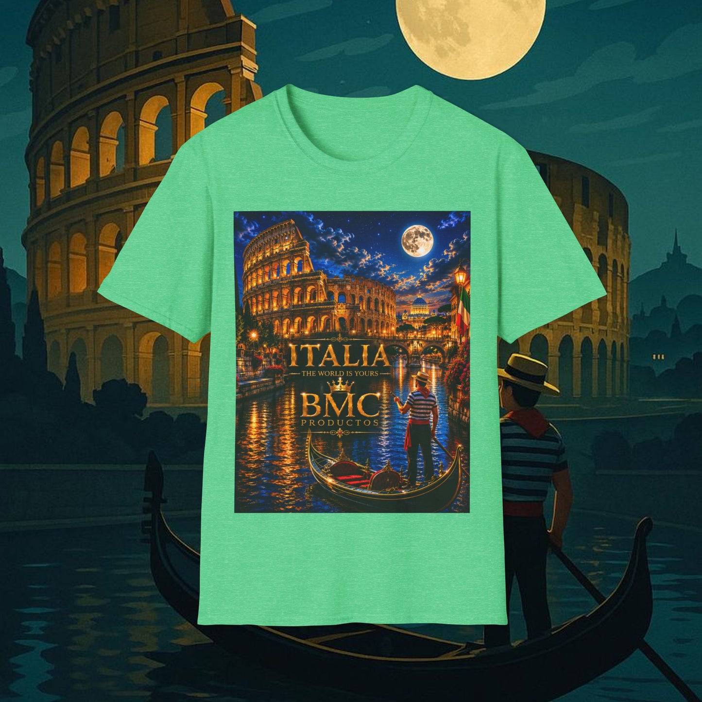 "Camiseta  Italia: Arte, Pasión y Sabores Eternos 🎨🍝🏛️"