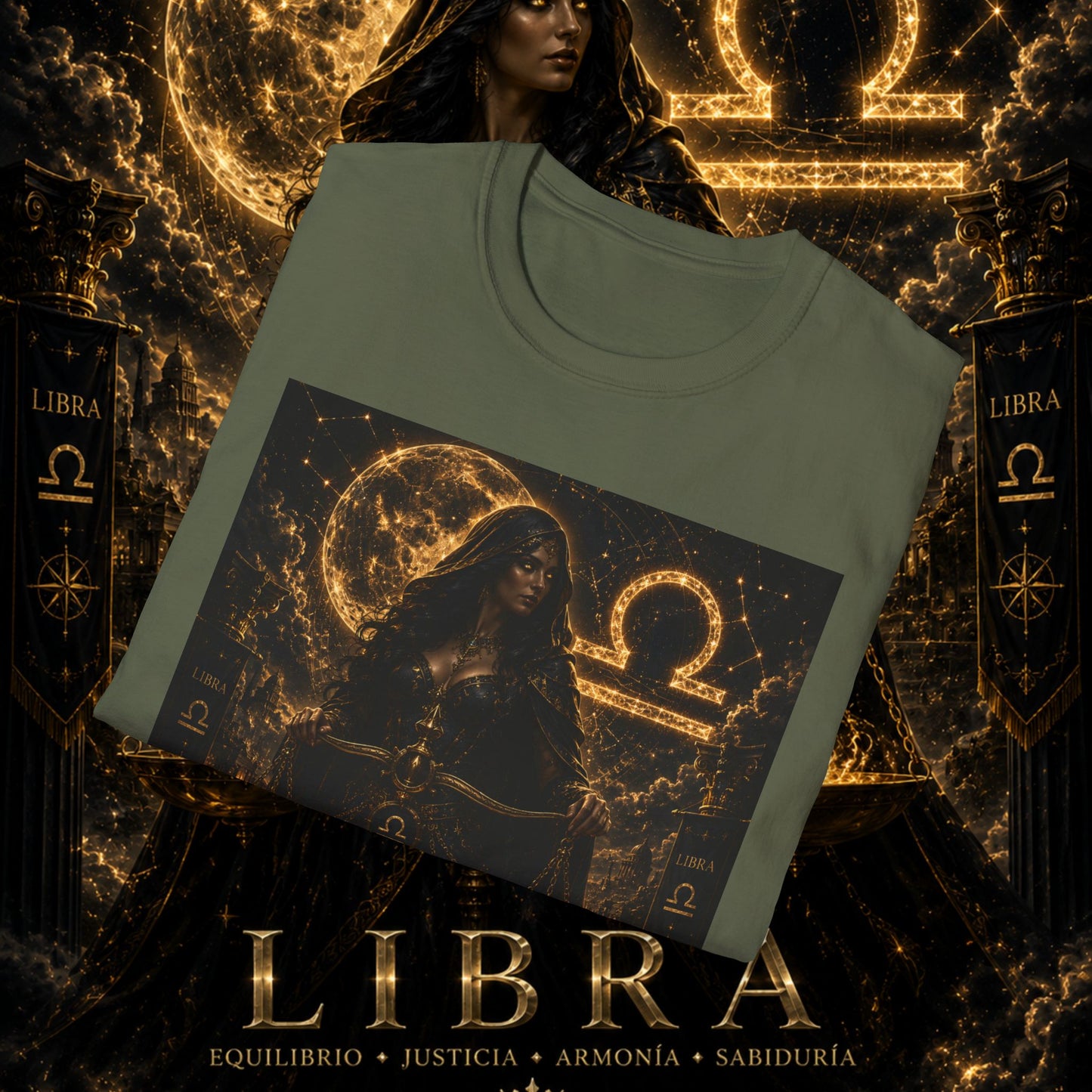 "Camiseta LIBRA – La Guardiana del Equilibrio"