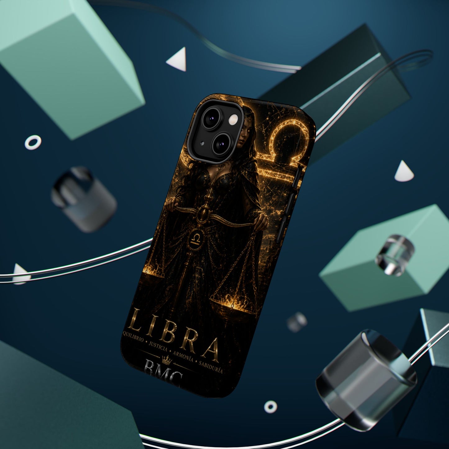 "Funda Magnética Reforzada libra– La Guardiana del Equilibrio"
