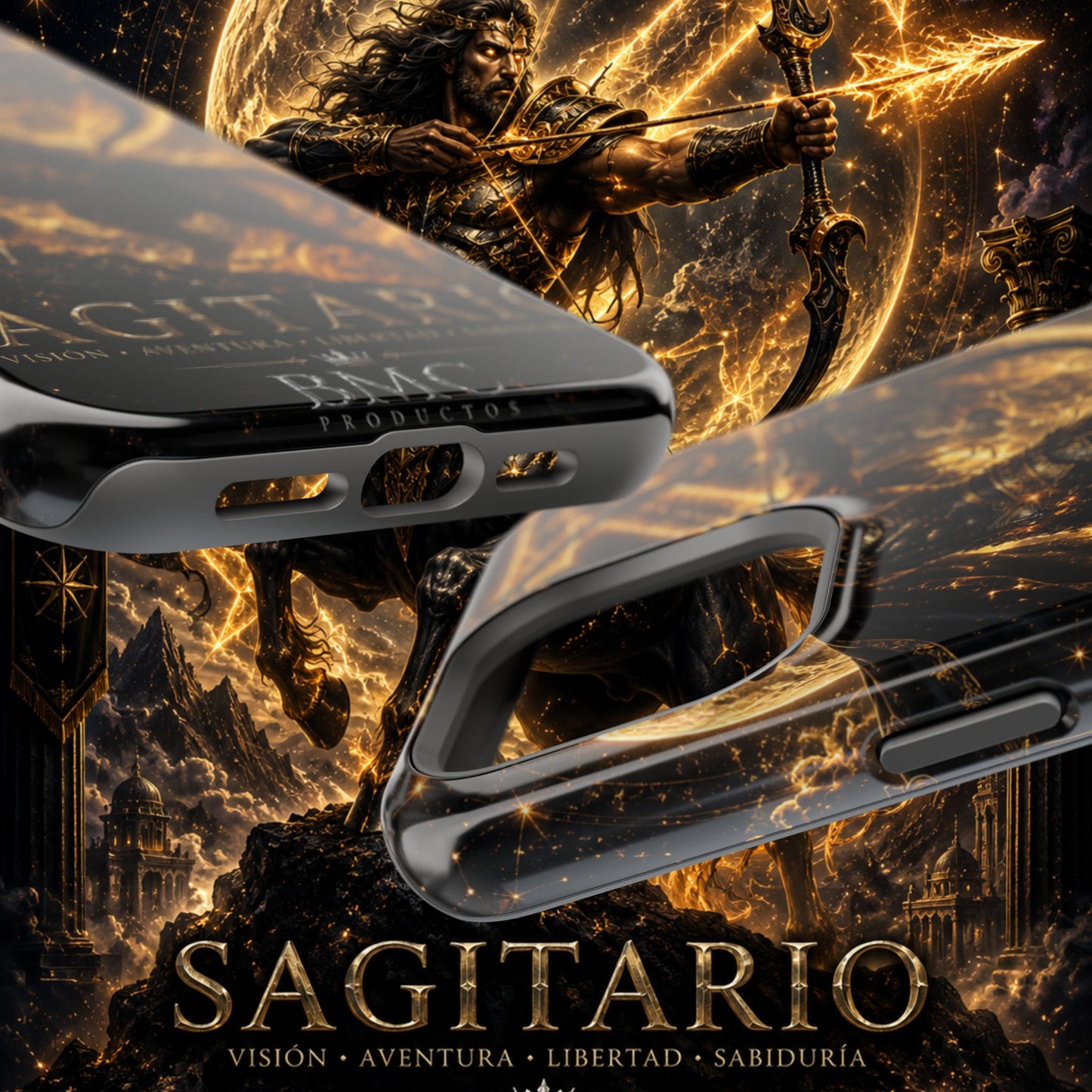 "Funda Magnética Reforzada Sagitario – El Cazador del Horizonte"