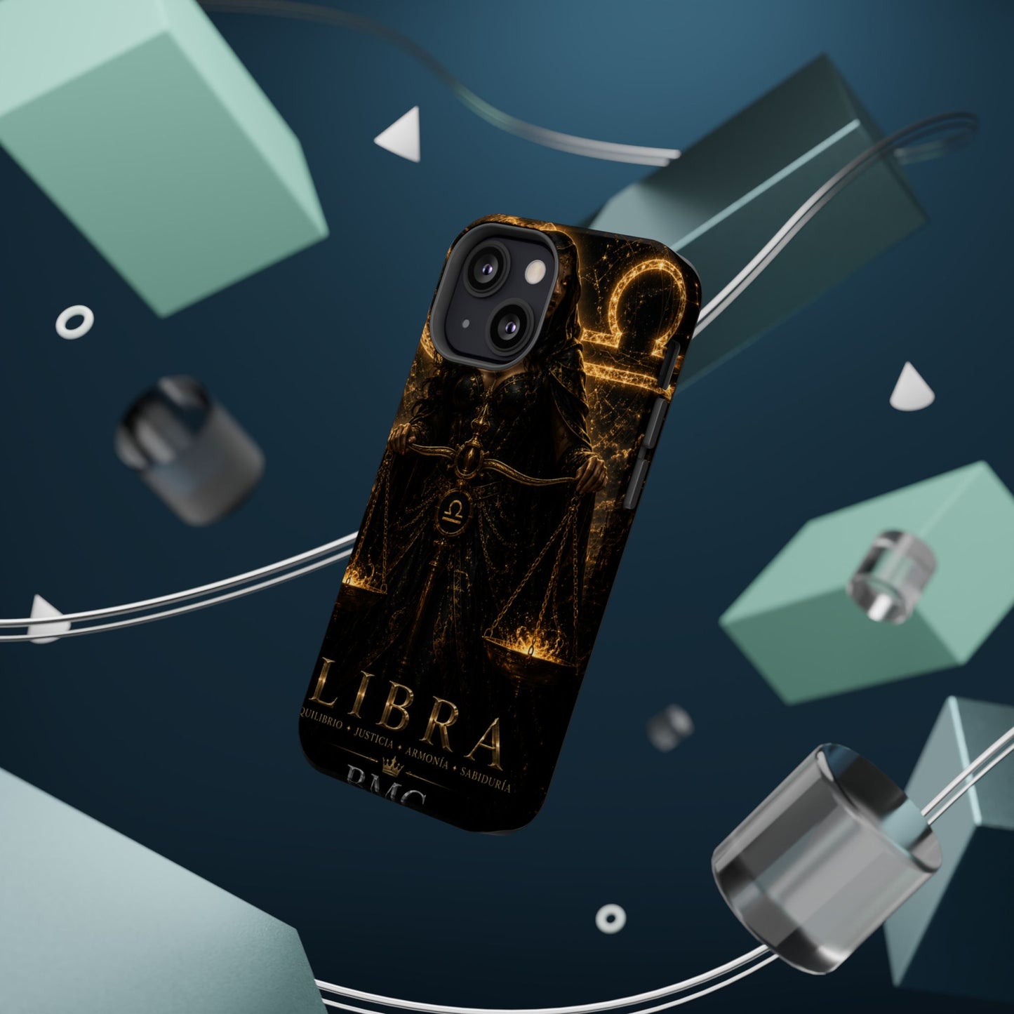 "Funda Magnética Reforzada libra– La Guardiana del Equilibrio"