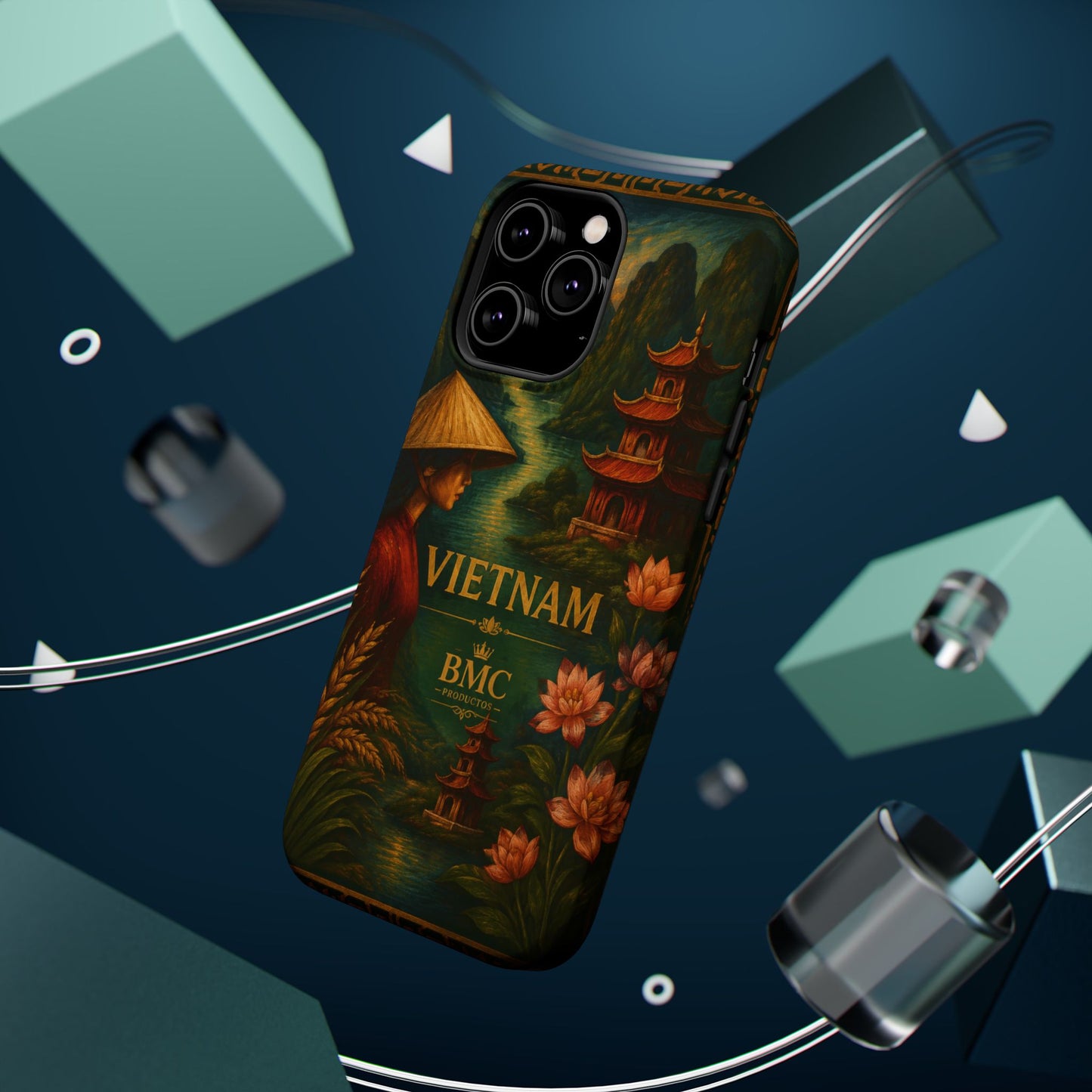 "Funda Magnética Reforzada Magnética Reforzada  Vietnam: Tradición, Naturaleza y Leyendas Ancestrales 🎋🏯🐉"