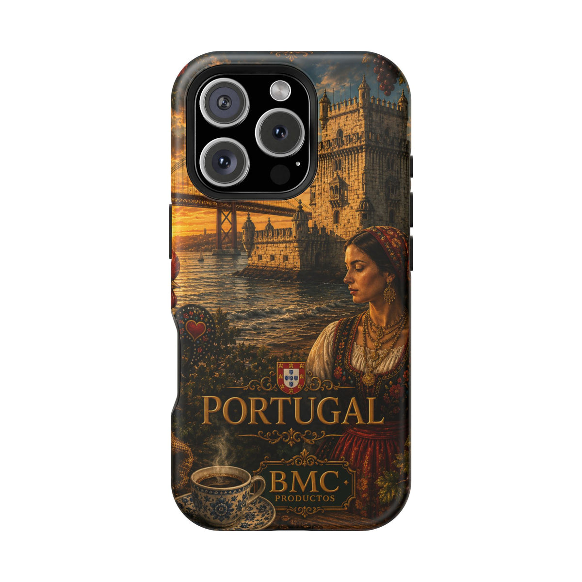 "Reinforced Magnetic Case Portugal: Atlantic Charm, Fados and Azulejos 🌊🎶🧿"