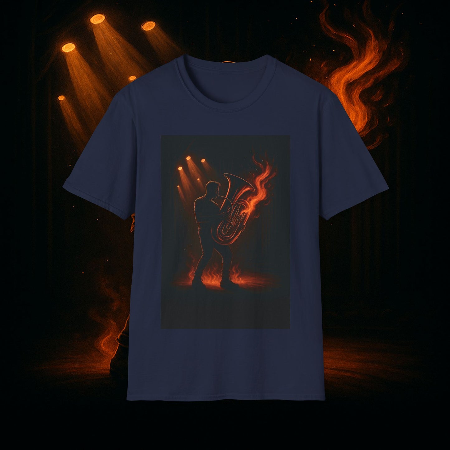 "Camiseta Tuba 🎺🔥 Cuando el alma suena, todo arde.”