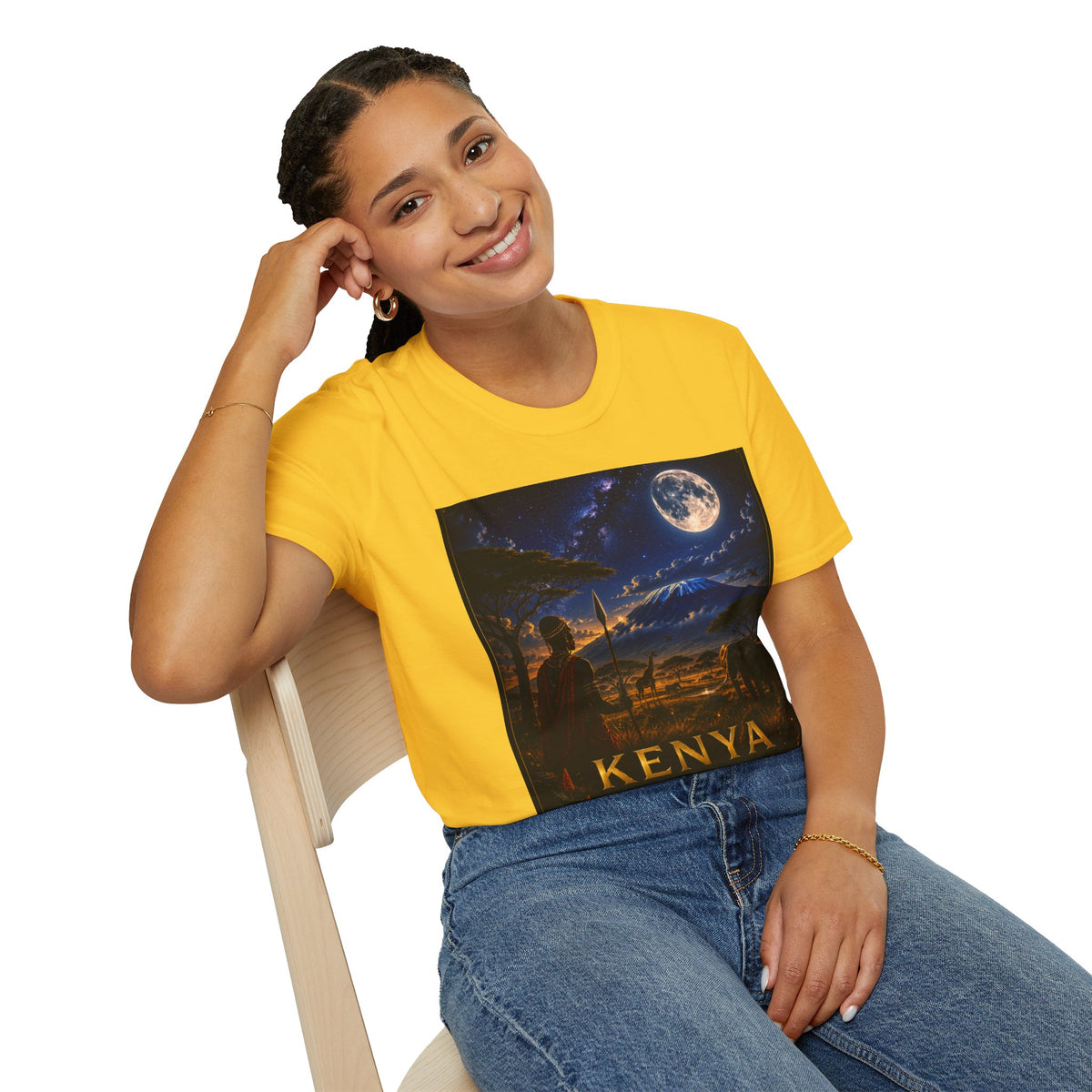 "Camiseta Kenia: Aventura Salvaje y Tierra de Horizontes Infinitos 🦁🌄🏕️"