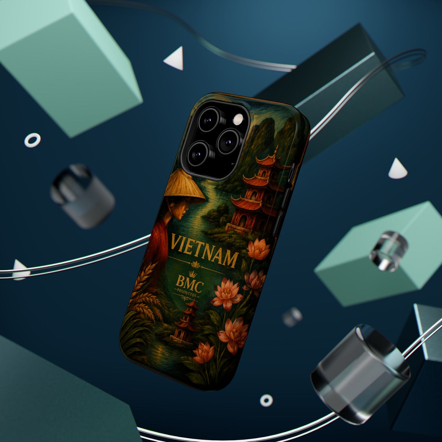"Funda Magnética Reforzada Magnética Reforzada  Vietnam: Tradición, Naturaleza y Leyendas Ancestrales 🎋🏯🐉"