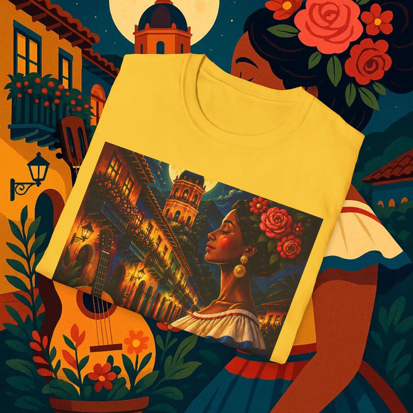 "Camiseta Colombia: Magia de Colores, Café y Tradición ☕🎨🌄"