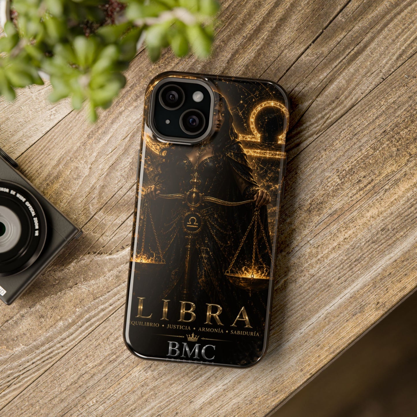 "Funda Magnética Reforzada libra– La Guardiana del Equilibrio"