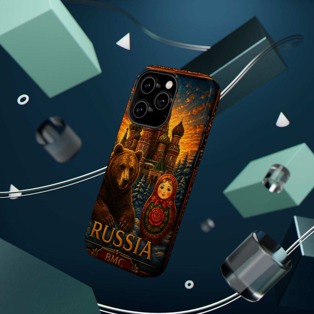 "Reinforced Magnetic Case Russia❄️ – Land of history, mystery, and grandeur"