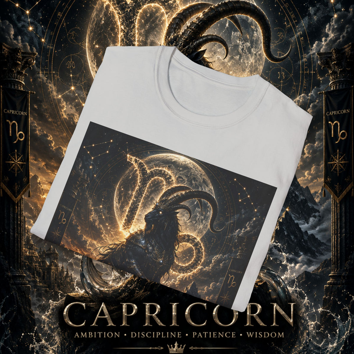 "Camiseta ♑ Capricornio – El Guardián de las Cumbres"