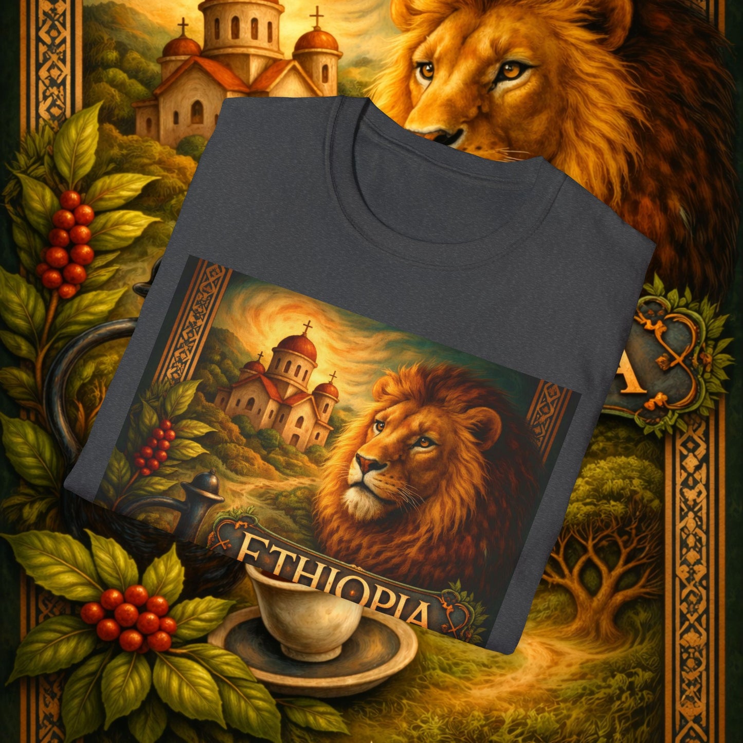 "Camiseta Etiopía Tierra sagrada y alma ancestral"