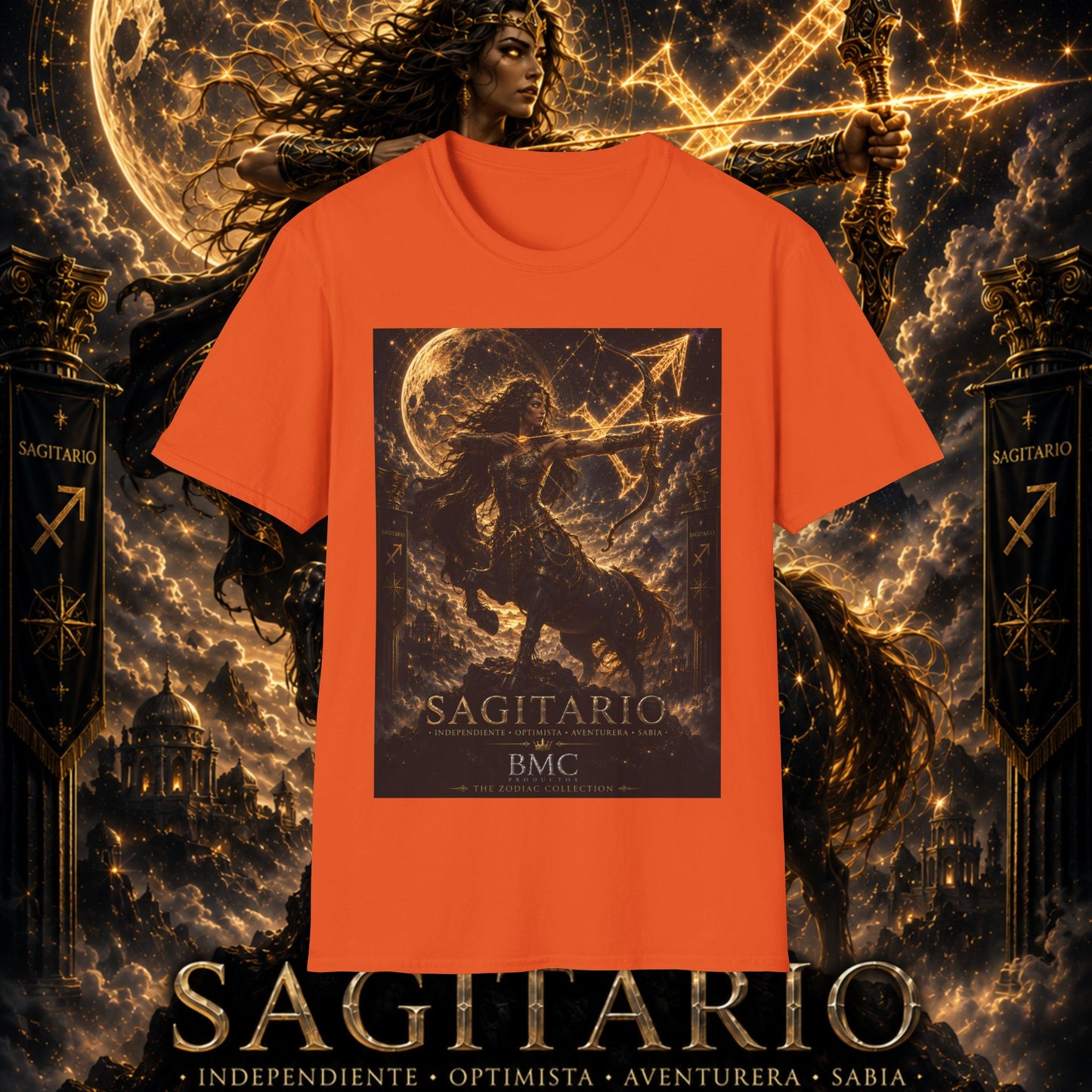 "Camiseta Sagitario M – La Cazadora del Horizonte"