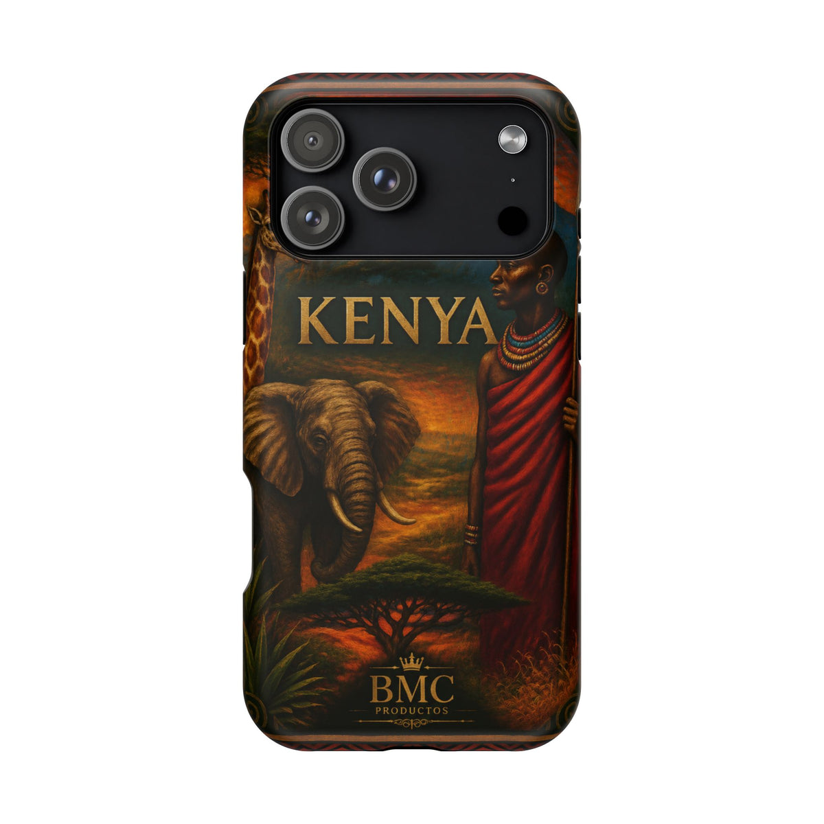 "Reinforced Magnetic Case Kenya: Wild Adventure and Land of Infinite Horizons 🦁🌄🏕️"
