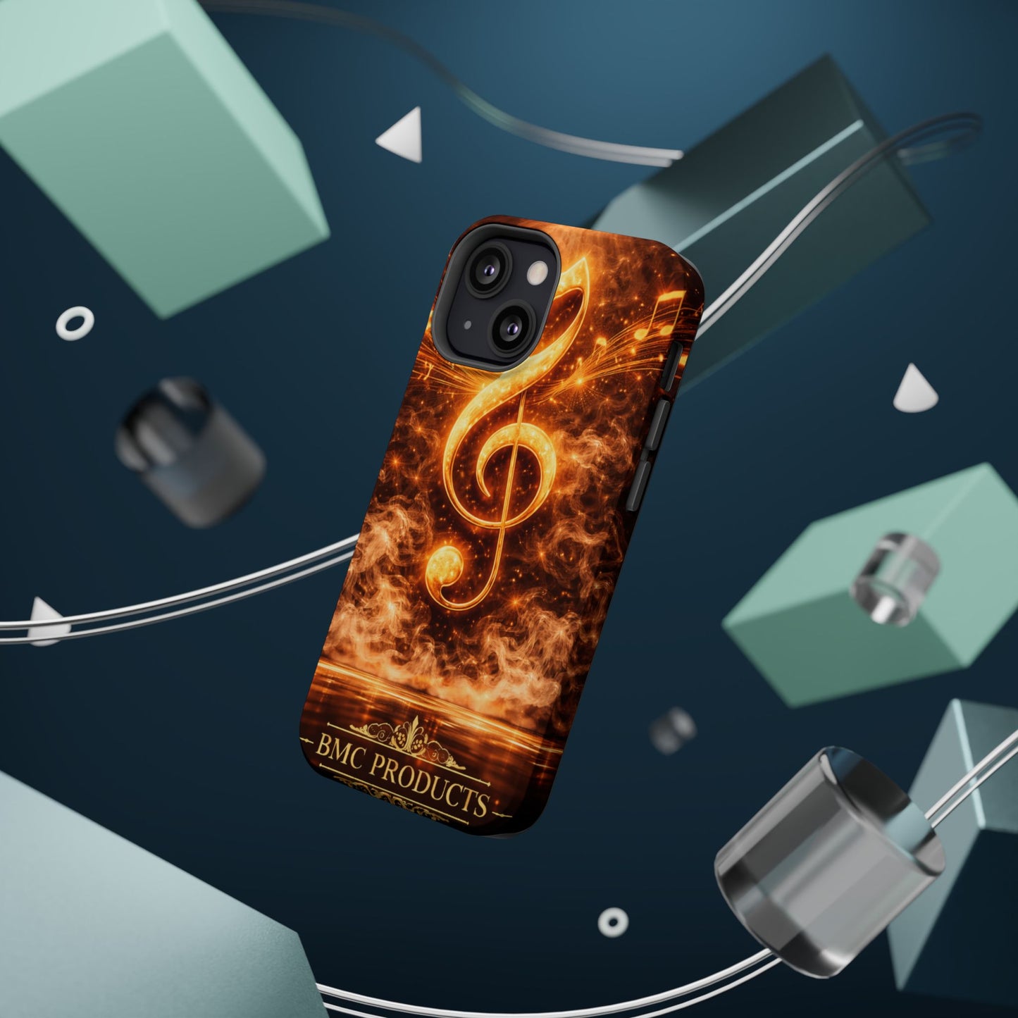 "Funda Magnética Reforzada Magnética Reforzada clave de sol 🎼🔥Donde nace una nota… nace una llama.” 🔥🎼