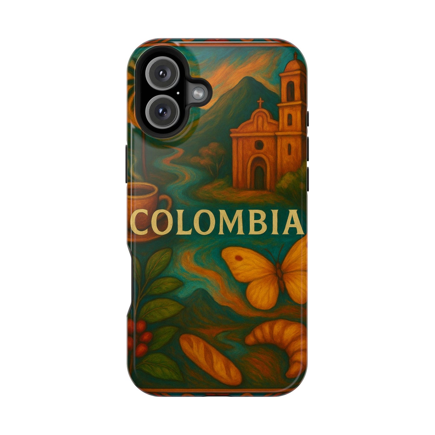 "Reinforced Magnetic Case Colombia: Magic of Colors, Coffee and Tradition ☕🎨🌄"