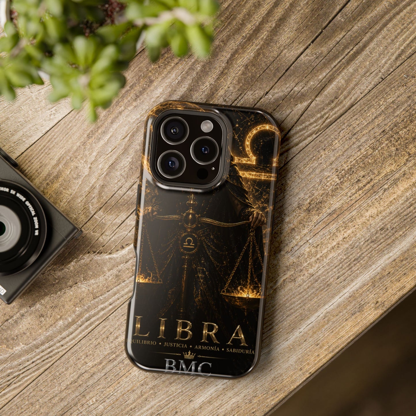 "Funda Magnética Reforzada libra– La Guardiana del Equilibrio"
