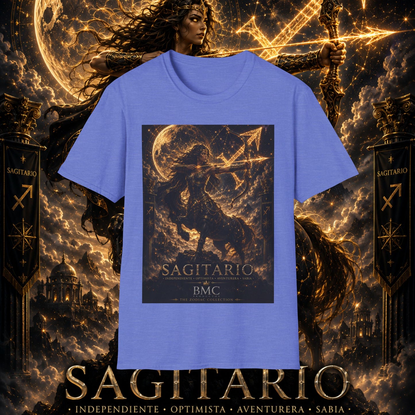 "Camiseta Sagitario M – La Cazadora del Horizonte"