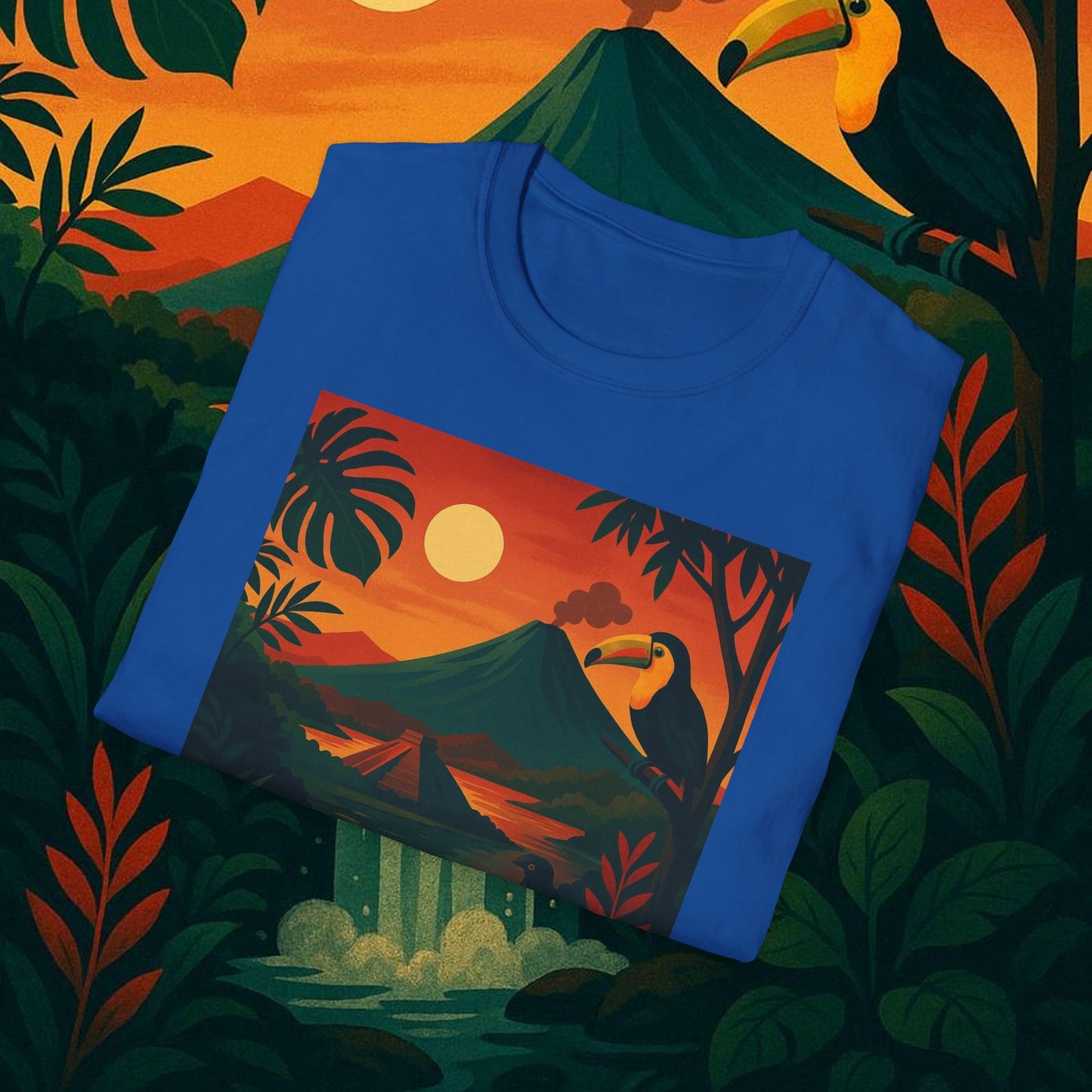 "Camiseta   Costa Rica: Pura Vida entre Volcanes y Selvas 🌋🌴🦜"
