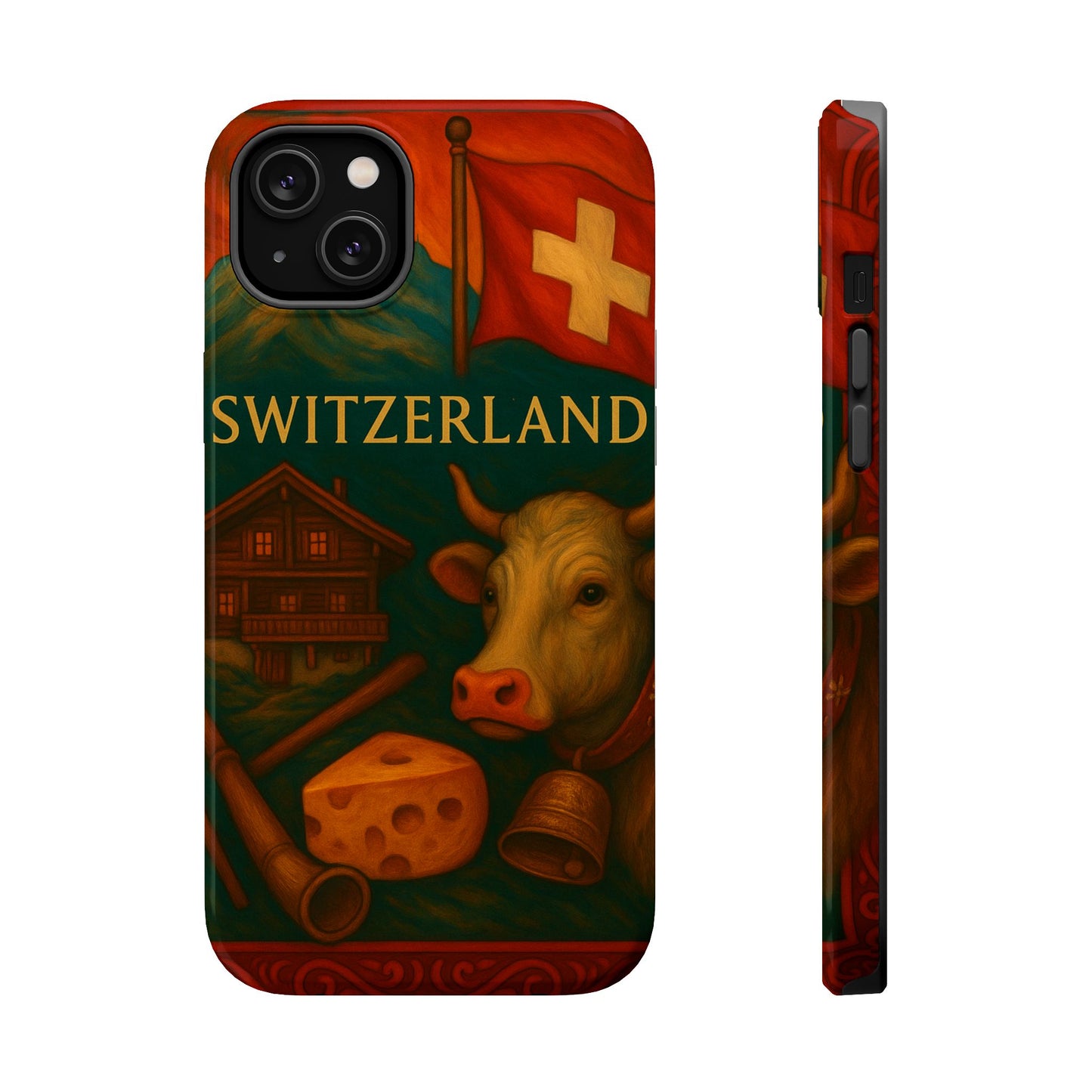 "Funda Magnética Reforzada Magnética Reforzada suiza❄️ – Tierra de montañas majestuosas y precisión legendaria"